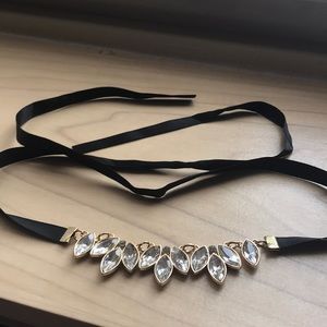 A necklace that you tie to fit around your neck